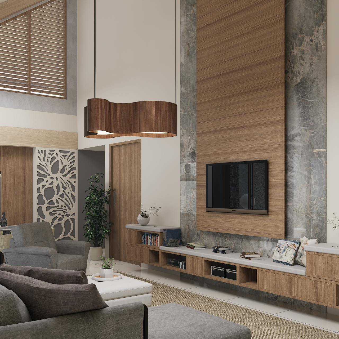 Luxury Apartment Living Space